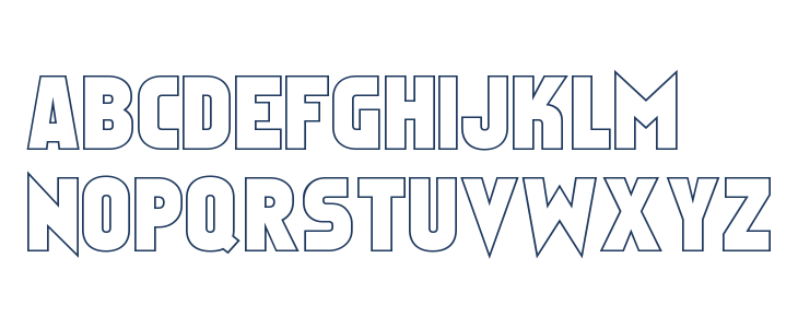 Faktos Outline Uppercase