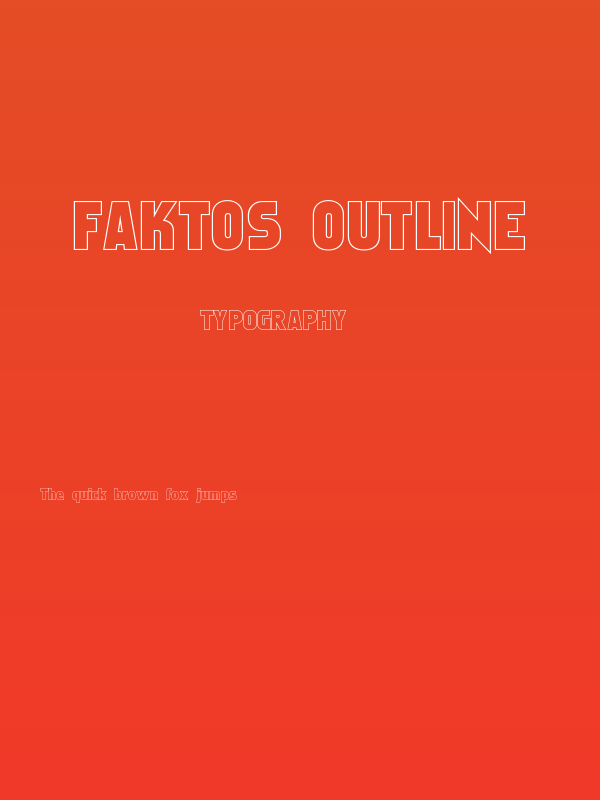 Faktos Outline Poster