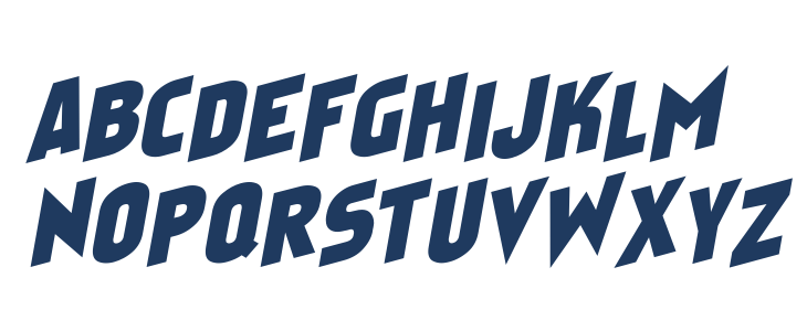 Faktosas Slanted Normal Uppercase