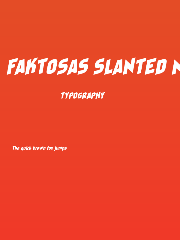 Faktosas Slanted Normal Poster