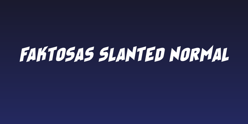 Faktosas Slanted Normal Social Header