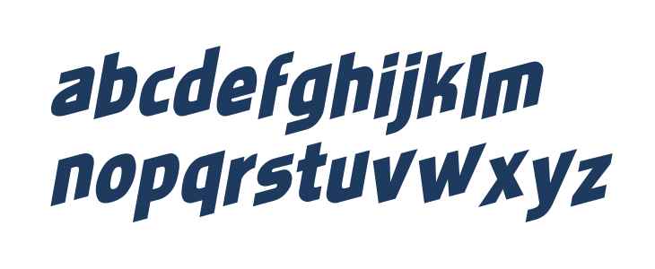 Faktosas Slanted Normal Lowercase