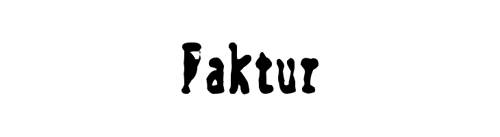 Faktur  Frei Schriftart Herunterladen