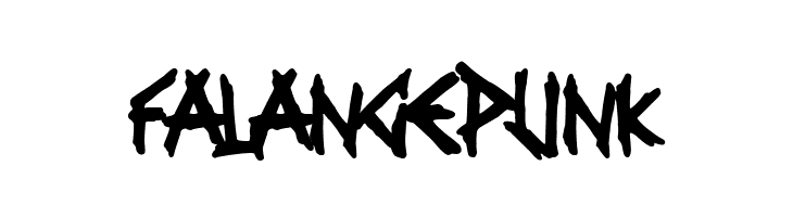Falange Punk  les polices de caractères gratuit tlcharger