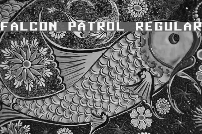 Falcon Patrol Regular Font examples
