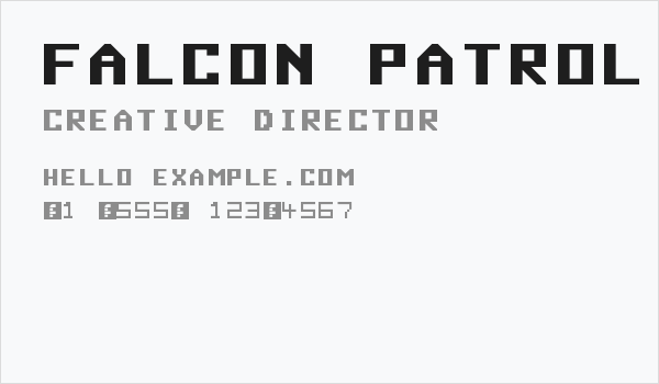 Falcon Patrol Regular Business Card