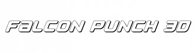 Falcon Punch 3D  Frei Schriftart Herunterladen