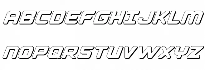 Falcon Punch 3D Polices MAJUSCULES