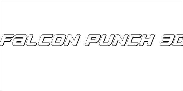 Falcon Punch 3D Logo