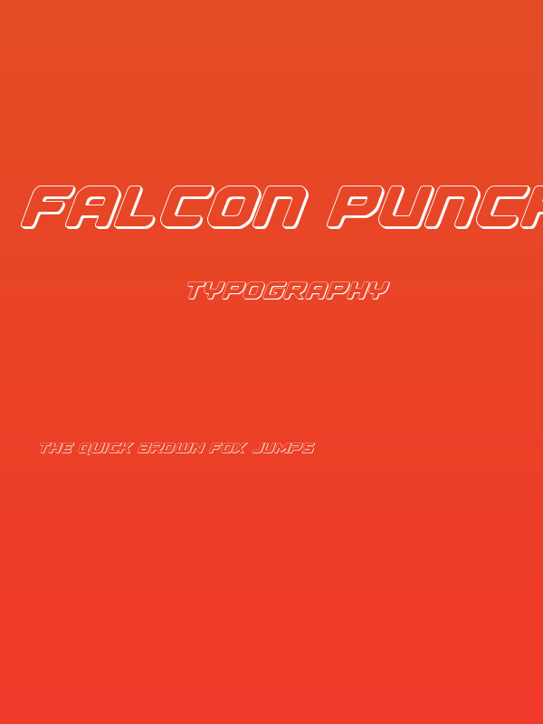 Falcon Punch 3D Poster
