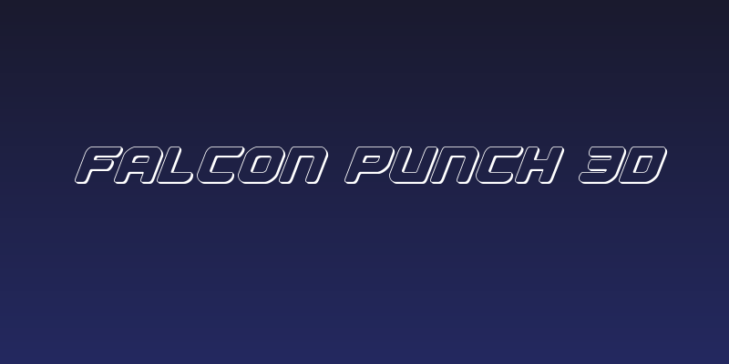 Falcon Punch 3D Social Header