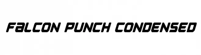 Falcon Punch Condensed  Frei Schriftart Herunterladen