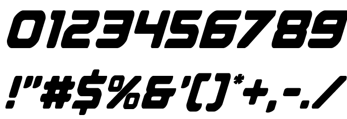 Falcon Punch Condensed Font OTHER CHARS