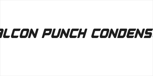 Falcon Punch Condensed Logo