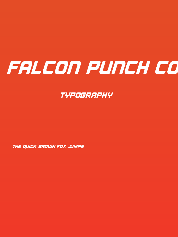 Falcon Punch Condensed Poster