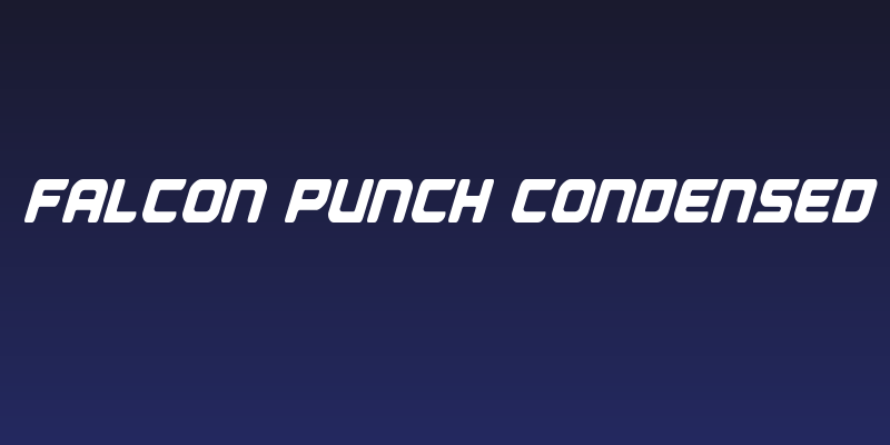 Falcon Punch Condensed Social Header
