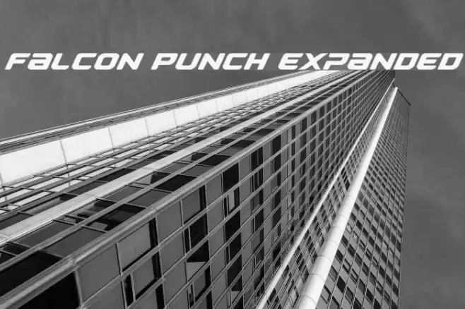 Falcon Punch Expanded Font examples