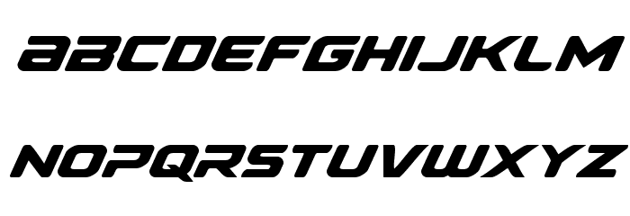 Falcon Punch Expanded Font LOWERCASE