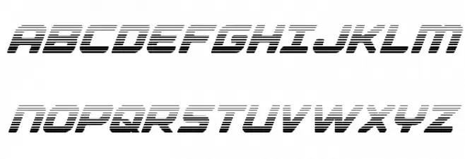 Falcon Punch Gradient 字体 大写