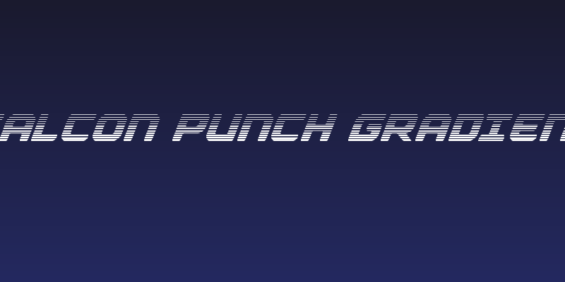 Falcon Punch Gradient Social Header