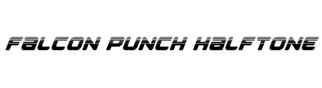 Falcon Punch Halftone  Скачать бесплатные шрифты