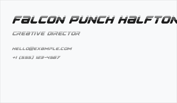 Falcon Punch Halftone Business Card