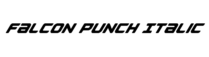 Falcon Punch Italic  لخطوط تنزيل