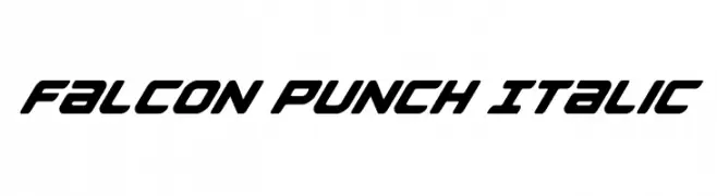 Falcon Punch Italic  Frei Schriftart Herunterladen