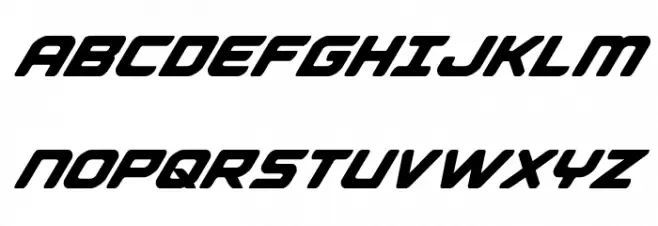 Falcon Punch Italic Fonte MAIÚSCULAS
