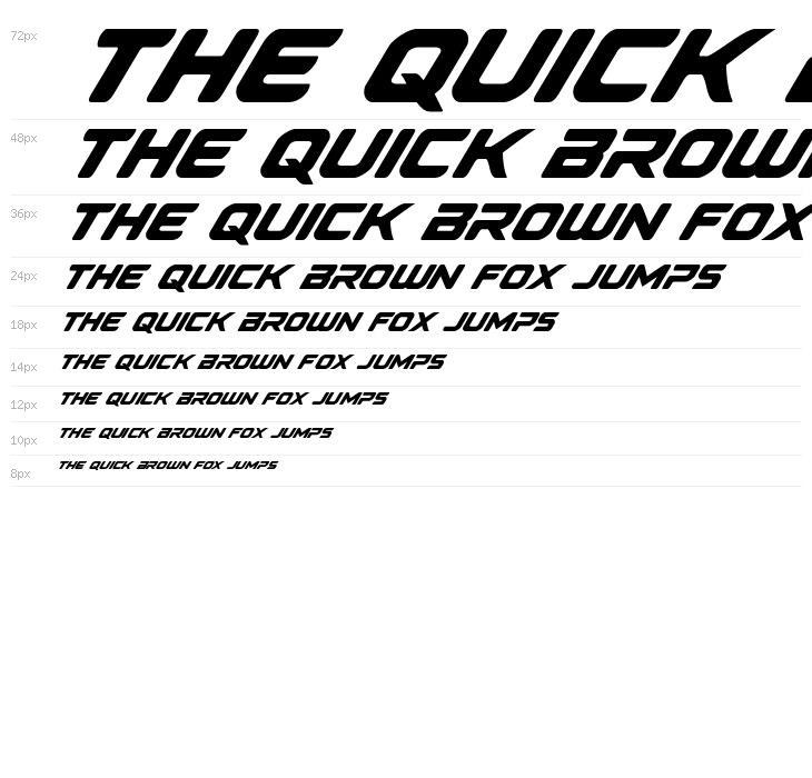Falcon Punch Italic Waterfall
