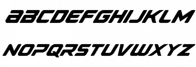 Falcon Punch Italic फ़ॉन्ट लोअरकेस