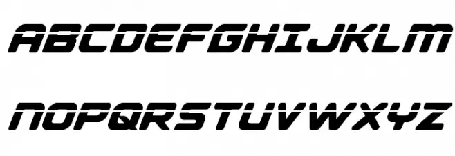 Falcon Punch Laser Font Litere mari