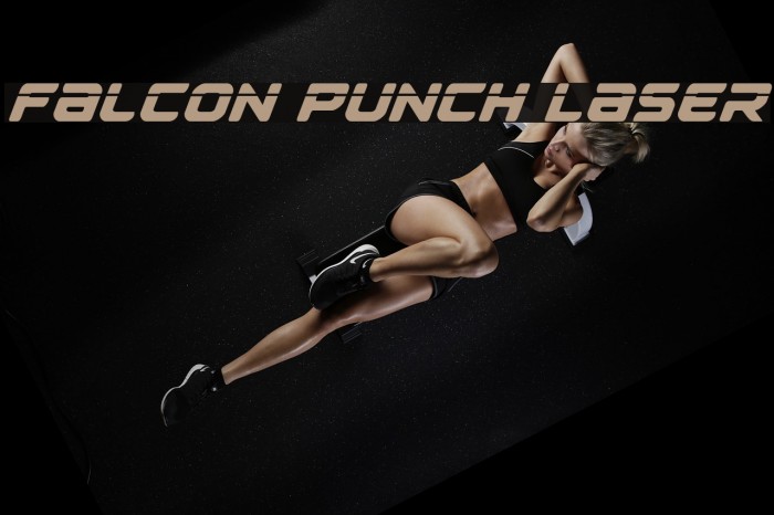 Falcon Punch Laser Font examples