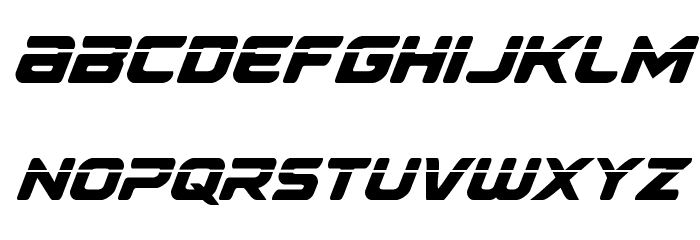 Falcon Punch Laser Font LOWERCASE