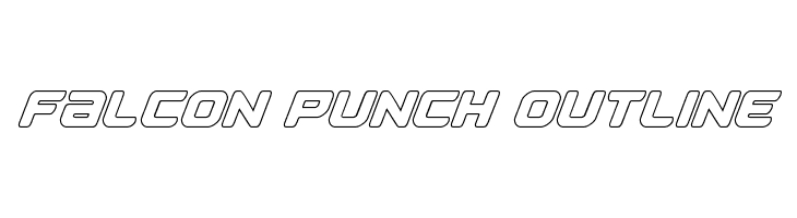 Falcon Punch Outline  les polices de caractères gratuit tlcharger