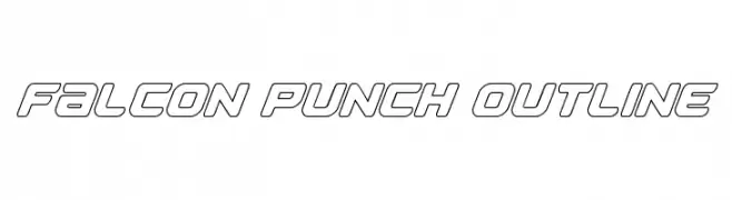 Falcon Punch Outline  नि: शुल्क फ़ॉन्ट्स डाउनलोड