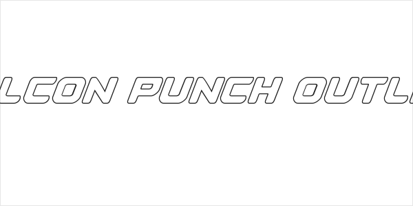 Falcon Punch Outline Logo
