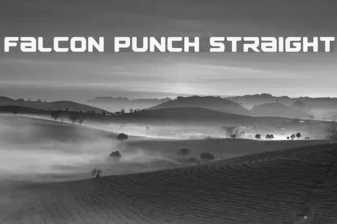 Falcon Punch Straight フォント examples