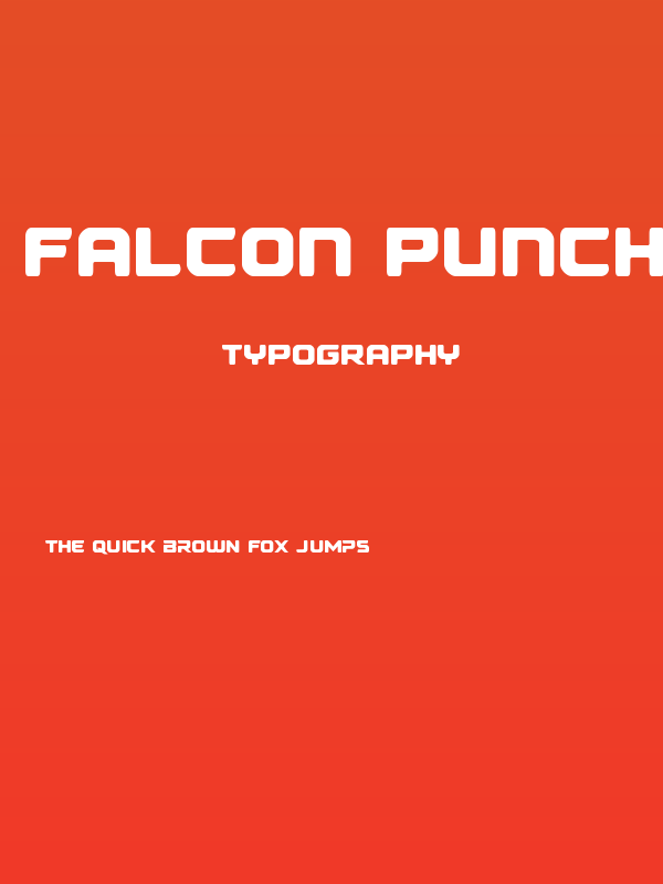 Falcon Punch Straight Poster