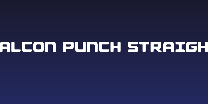 Falcon Punch Straight Social Header