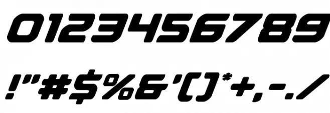 Falcon Punch Font OTHER CHARS