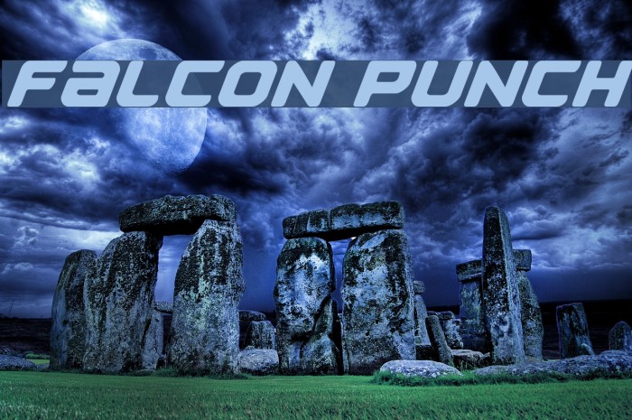 Falcon Punch Font examples