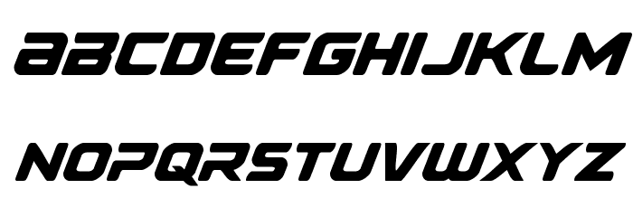 Falcon Punch Font LOWERCASE