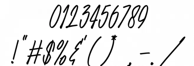 Falcon Font OTHER CHARS