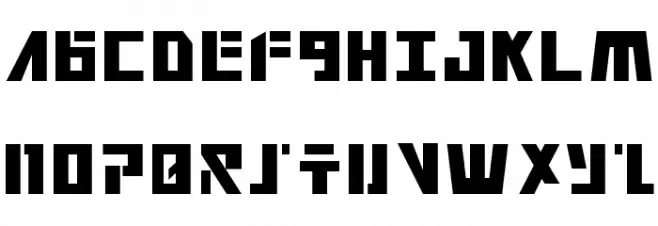 Falconhead Condensed フォント 大文字