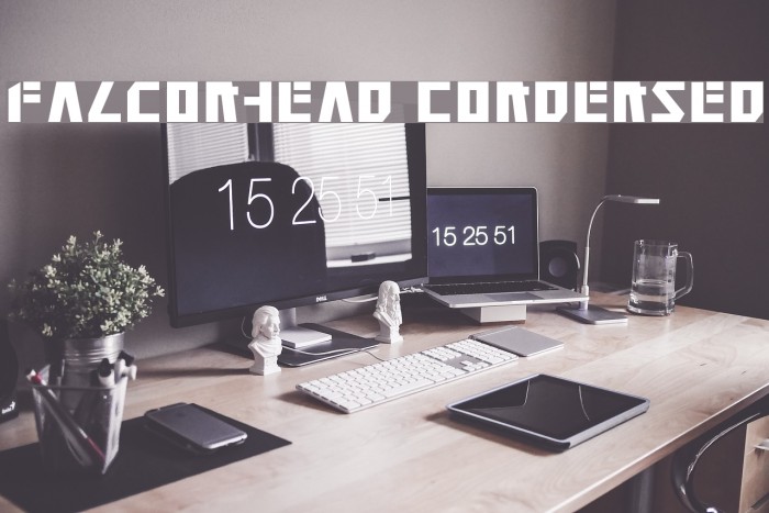 Falconhead Condensed Font examples