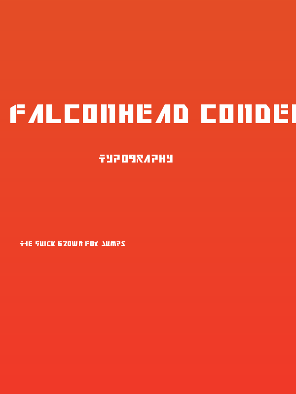 Falconhead Condensed Poster