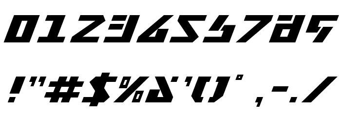 Falconhead Italic Font OTHER CHARS