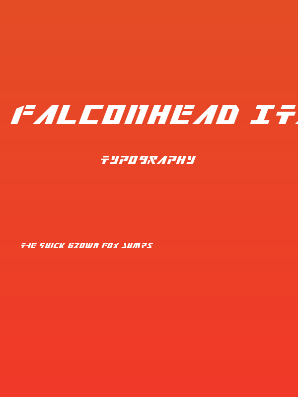 Falconhead Italic Poster