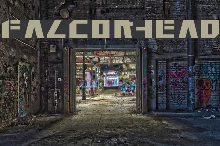 Falconhead Font examples